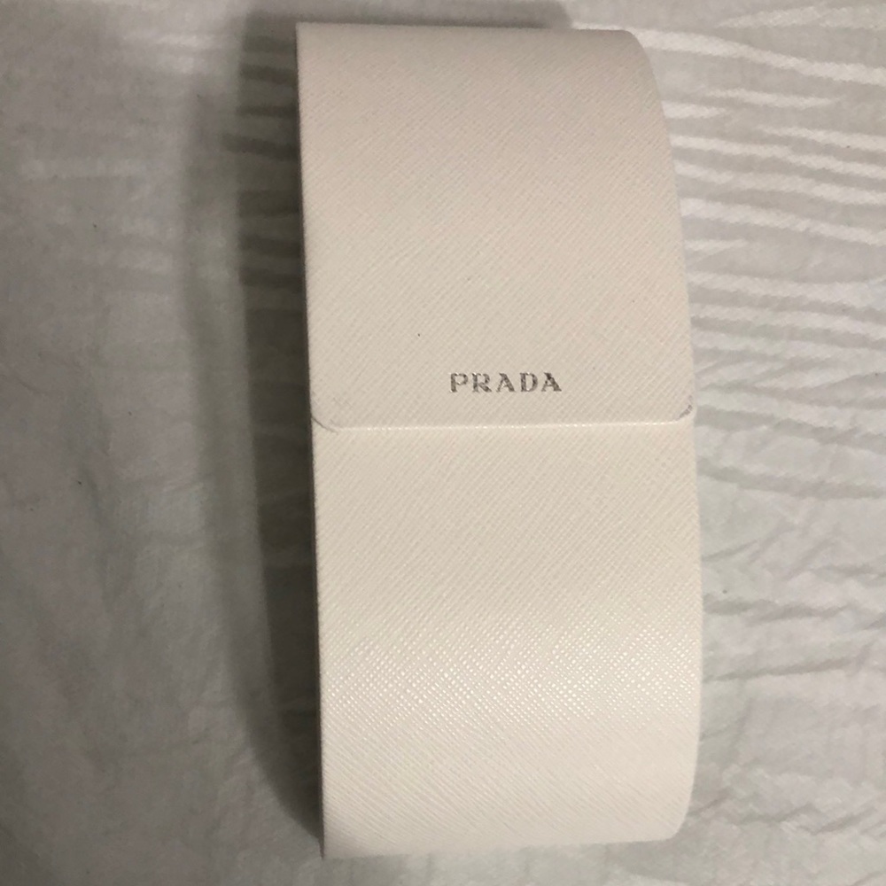Prada White Saffiano Hard Case